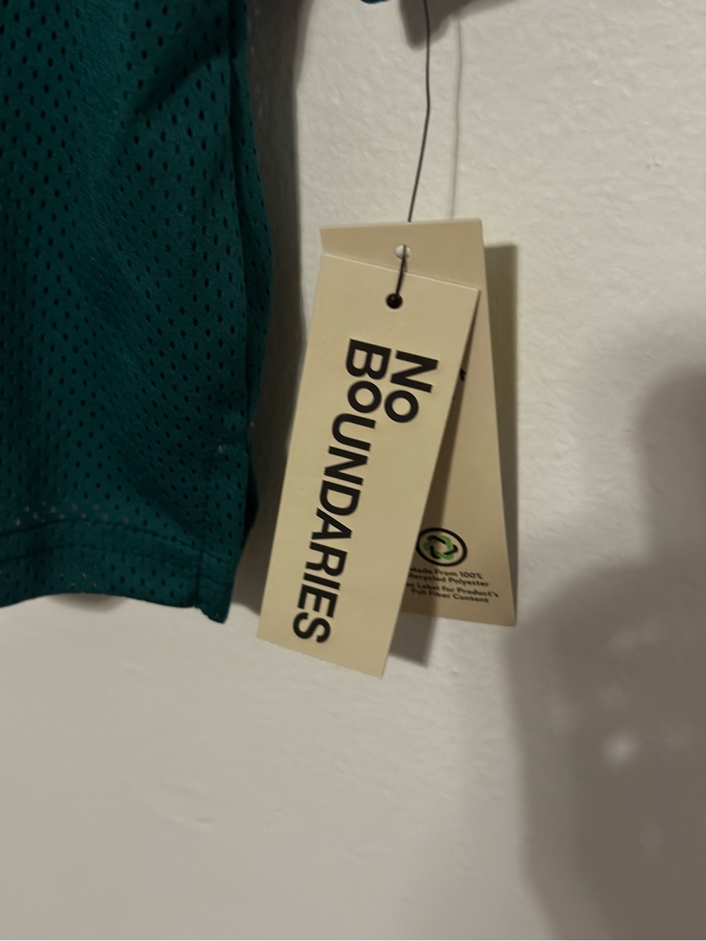 Green Mesh Crop Football Tee with White Number 02 - Picture 2 of 4